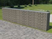 Gabion Wall with Covers Galvanised Steel 600x50x150 cm