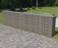 Gabion Wall with Covers Galvanised Steel 600x50x150 cm