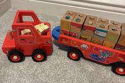 LIDL wooden Peppa pig train toy