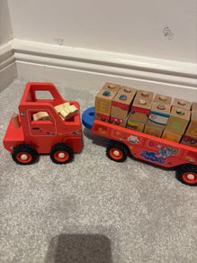 LIDL wooden Peppa pig train toy