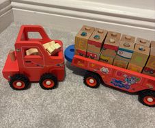 LIDL wooden Peppa pig train toy