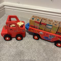 LIDL wooden Peppa pig train toy