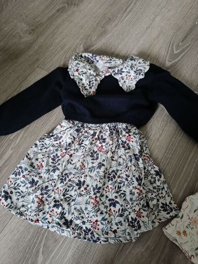 Baby girl dresses w vests 9-12M