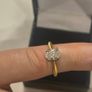 Diamond ring 0.96ct oval diamond GIA cert Image 4