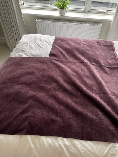 Aubergine fabric remnant