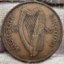 Ireland 1933 Half Penny 1/2d Coin Image 2