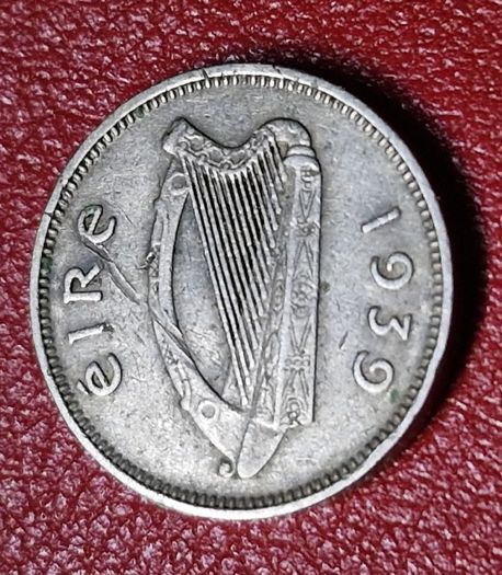 Ireland 1939 3 pence 3d Low Mintage coin
