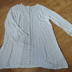 White Beachwear Dress Size 12-14