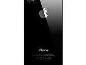 Black iphone 4 / iphone 4S hard Logo Case + Free screen protector