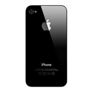Black iphone 4 / iphone 4S hard Logo Case + Free screen protector