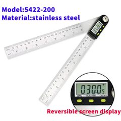 200mm Digital Protractor Inclinometer Electronic Angle Gauge Stainless Steel Angle Ruler Goniometer Electronic Protractor
