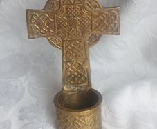 Brass Holy water font by Liffey Artefacts