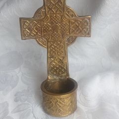 Brass Holy water font by Liffey Artefacts