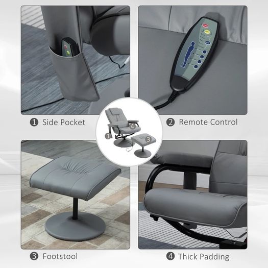 Freestanding Living Room Chair with High Density Cushion and Footrest (FREE SHIPPING)