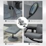 Freestanding Living Room Chair with High Density Cushion and Footrest (FREE SHIPPING) Image 7