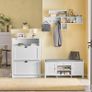 Shoe Bench White 2 doors Image 4