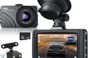 Dash Cam Front and Rear Dashcam 1080P Full HD Dash Camera In Car Camera Dashboard Camera Dash Cams for Cars with Free 32G SD Card, 3" LCD, Night Vision, F2.0, WDR, G-Sensor, Parking Monitor