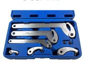 US PRO Adjustable Hook And Pin Wrench / Spanner / C Spanner 35 - 120mm 6pcs 6811