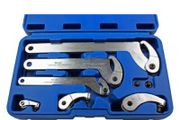 US PRO Adjustable Hook And Pin Wrench / Spanner / C Spanner 35 - 120mm 6pcs 6811