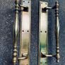 Large Brass Antique Ornamental Door Pull Handles Image 2