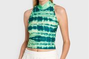 Fila Green Tie Dye Crop Top RRP 45E