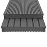 WPC Solid Decking Boards with Accessories 20 m(sqr) 2.2 m Grey Image 2