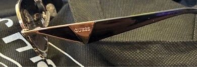 Guess GU00081 Aviator Sunglasses Gold/Black Post Incl.