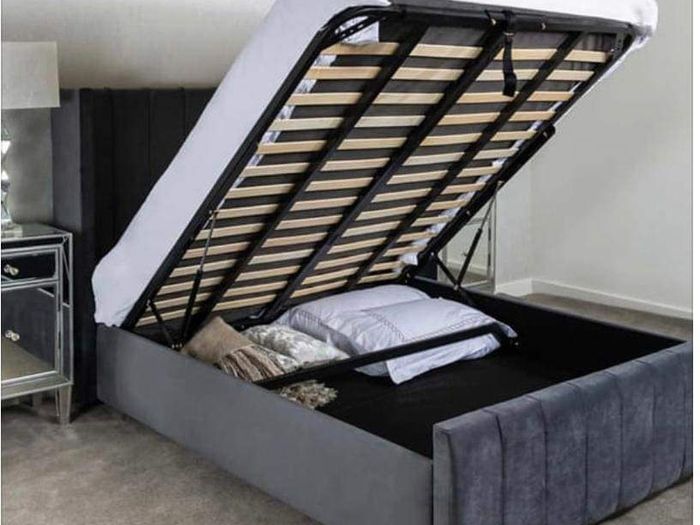 New King Size Ottoman Gaslift Storage Beds. New Super King Ottoman Gaslift Beds. New Tufted Sprung Memory Foam Mattresses Instock