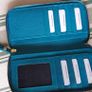 New Osprey of London Teal Leather Wrislet Purse/Wallet Image 7