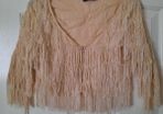 Vintage style fringe jacket size 8