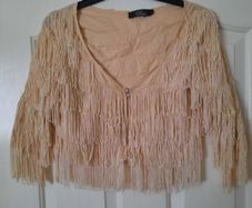 Vintage style fringe jacket size 8
