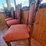 Three Edwardian Upholstered Mahogany Chairs Image 3