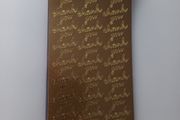 Craft Stickers - Thank You - Gold or Silver