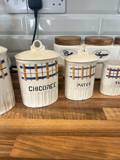Antique French Kitchen Jars/Cannisters