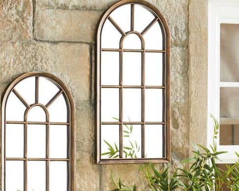 Boho Style Mirror - for home & garden + matching diagonal foil for an unquie home & decor