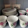 Vintage Delicate Pink Rose Tea Set Image 6