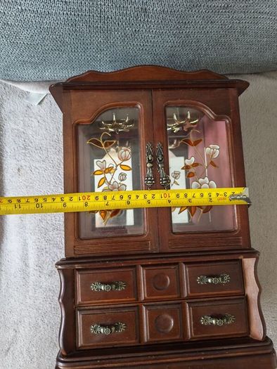 Beautiful Antique Wooden Jewellery Cabinet