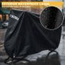 Bike Cover for 2 Bikes Waterproof 210T Bicycle Cover Outside Storage UV Protection Windproof Dustproof with Lock Hole for Mountain Bike Road Bike 78.7 x 27.5 x 44 inch Image 2