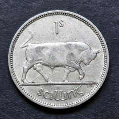 Ireland 1940 shilling silver coin