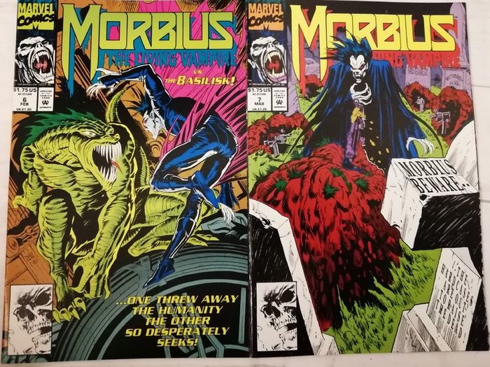 Morbius The Living Vampire #'s 1-7 - First 7 Issues - (1992-1993)