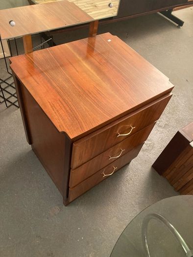 Vintage 1960s Walnut Chest of Drawers with Mirror -  Warehouse and Showroom Open Saturday 11th April 12 till 4pm Eircode R95T227