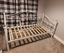 White single bed