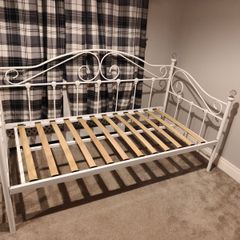 White single bed