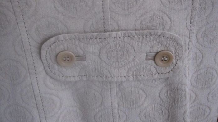 Stunning Karen Millen Military Style Coat Beige Grey Size UK 8
