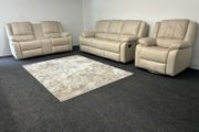 New 3+2 Beige Recliner Sofas