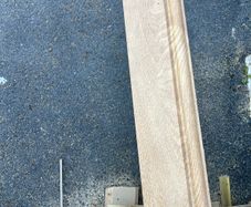 working laminate wood flooring, underlay and skirting