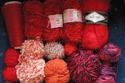 Knitting Yarns  (reds)