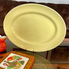 Arklow Pottery Ireland Farmhouse Kitchen Display Platter Pale Yellow 1960s