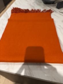 Boru - Jimmy Hourihan Two Sided Raspberry and Orange Wool Scarf