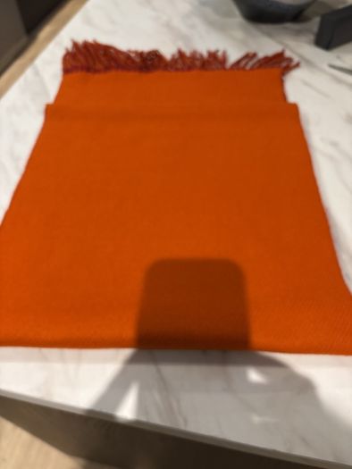 Boru - Jimmy Hourihan Two Sided Raspberry and Orange Wool Scarf